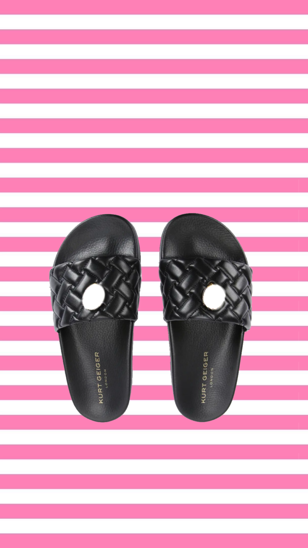 Black Sandals (GOLD PENDANT‼️)