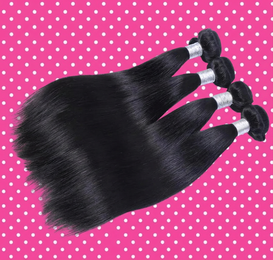 Straight Human Hair Bundles (3 PACK)