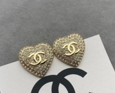 Gold Heart Earrings