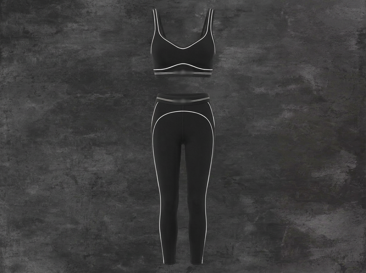 Black Bra and Legging Set